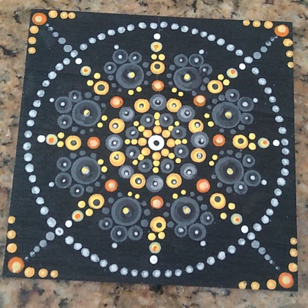 Hand Painted Mandala